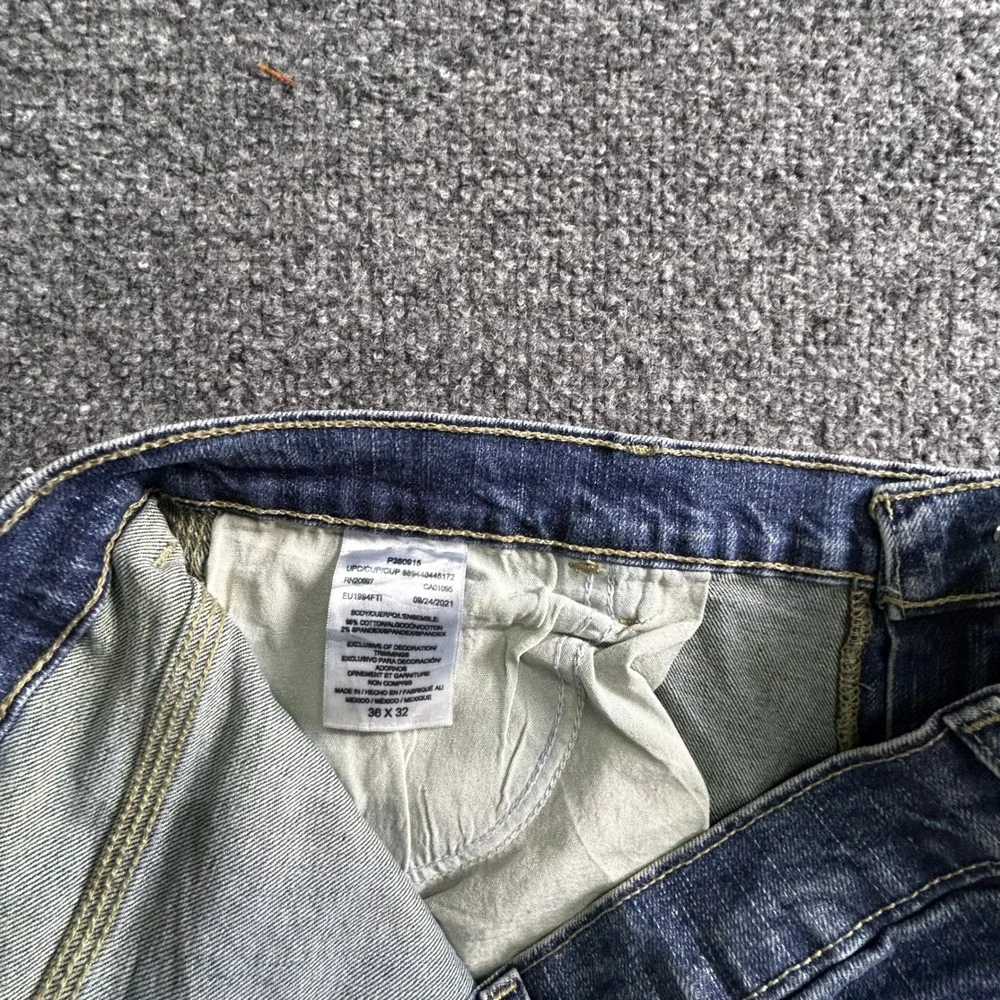 Dickies Carpenter Jeans Mens Size 36x32 Blue Denim Stretch Utility Workwear
